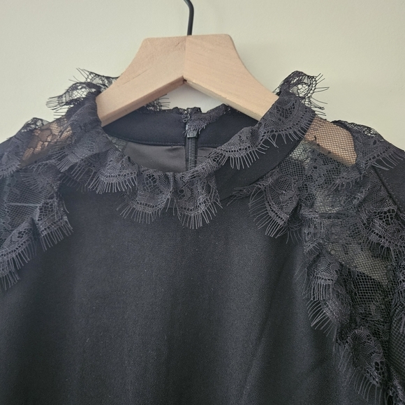 Alice Mccall Black Lace Detail Wild Heart Mini Dress - Picture 7 of 11